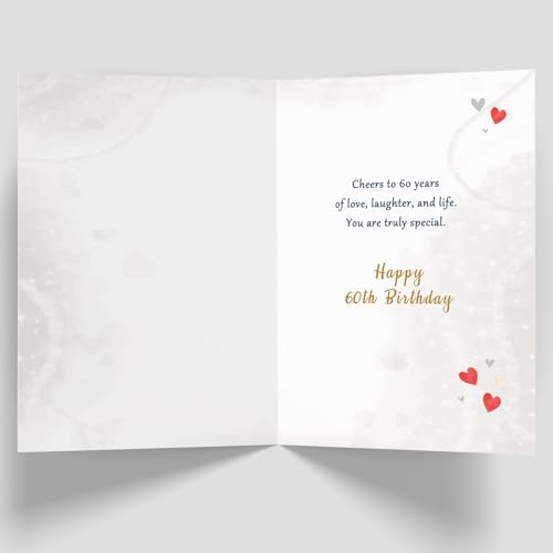 Funny 60th Birthday Card for Him/Her - Romantic Gift Idea
