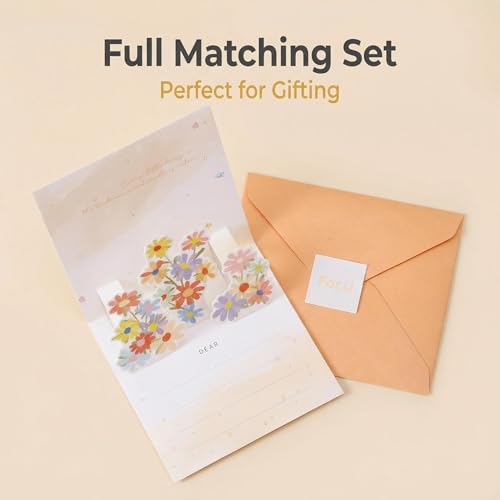 3D Flower Pop-Up Greeting Card - Perfect for All Occasions