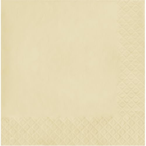 Ivory 3-Ply Luncheon Napkins - 50-Count Pack of 5