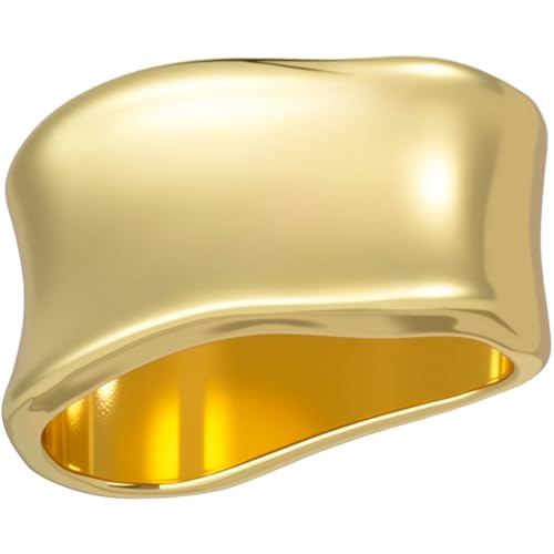 Minimalist Gold Scarf Ring Clip for Silk and Wool Scarves