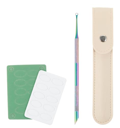 Dual Ended Loop Cuticle Pusher & Scraper Tool with Nail Files & Bag