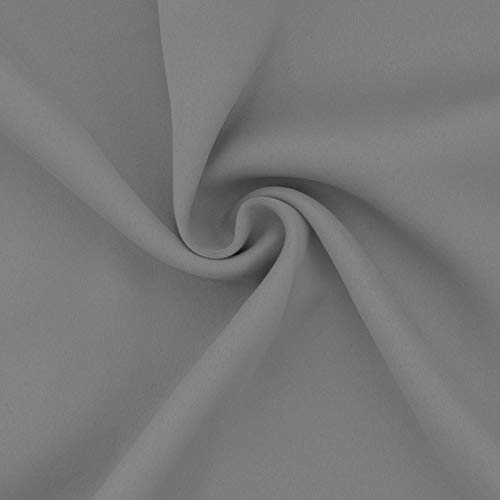 Easy-Going Light Gray Thermal Blackout Curtains, 2 Panels 52x63