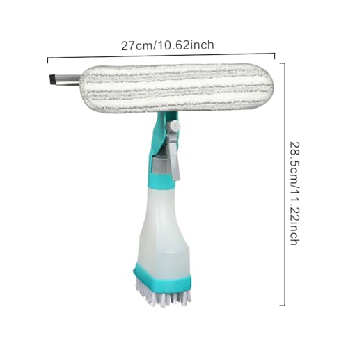 Kakalote Blue 4-in-1 Window Cleaning Kit with Squeegee & Spray Bottle