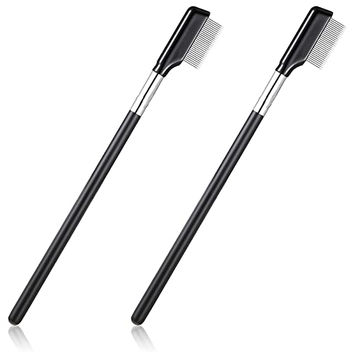 CHENGU Metal Eyelash Brush and Separator 2-Piece Set - Mascara Comb
