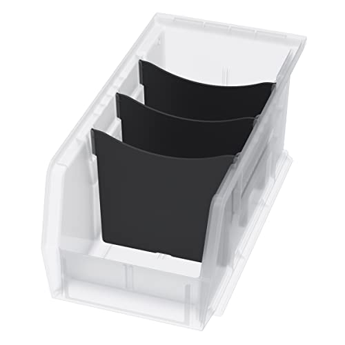 Akro-Mils 41230 Width Dividers for 30230 AkroBins, 6-Pack Black
