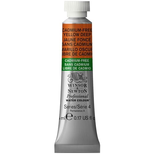 Winsor & Newton Professional Watercolor Paint, 5ml Tube, Cadmium-Free Yellow