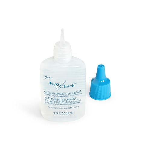 Dritz Fray Check Liquid Seam Sealant 0.72 Fl Oz - Clear Fabric Edge Protector