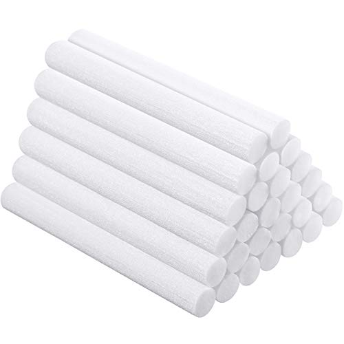 60 Pcs Car Humidifier Filter Replacement Sticks - 2.75 x 0.31 Inch Cotton