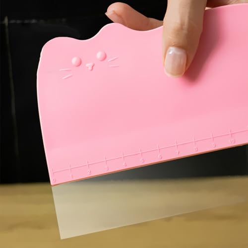 Flexible Cake Smoother Set - 5 Transparent Scrapers for Perfect Icing