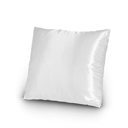 TAOSON Satin Pillow Covers - Set of 2, 18x18 Inch, White
