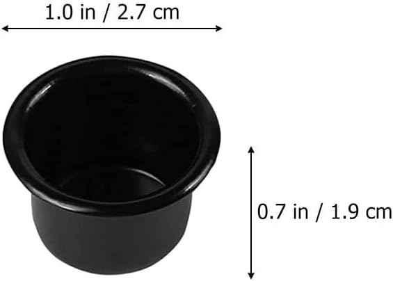 Skiennix 36-Piece Aluminum Candle Cup Set - Mini Taper Candle Holders in Black for Elegant Decor