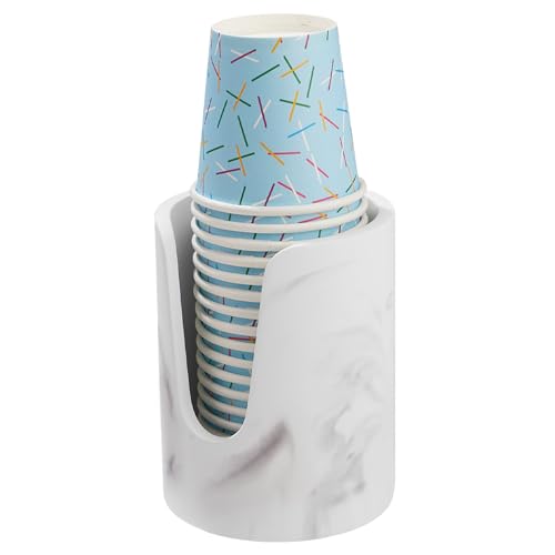 Amviner Diatomaceous Earth Bathroom Cup Dispenser for Disposable Cups