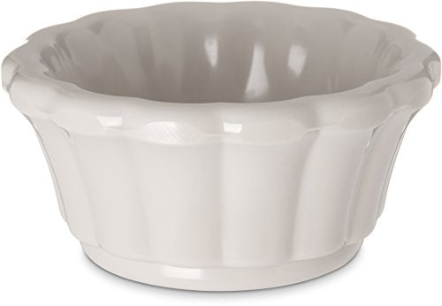 1 oz Melamine Scalloped Ramekins - Stackable Sauce Bowls