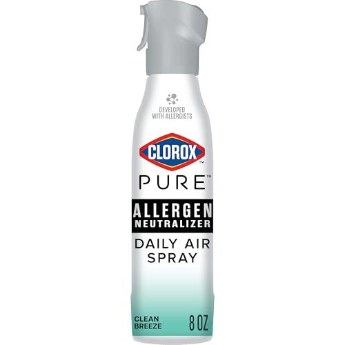 Clorox PURE Allergen Neutralizer Daily Air Spray, Clean Breeze, 8 Oz