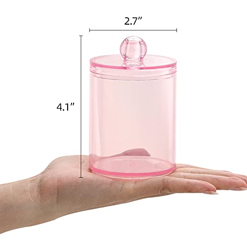 Tbestmax 3 Pack Makeup Organizer Jars - Cotton Swab Holder