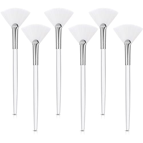Maitys 6 Pack Fan Mask Brush - Soft Fiber Bristles for Facial Skincare