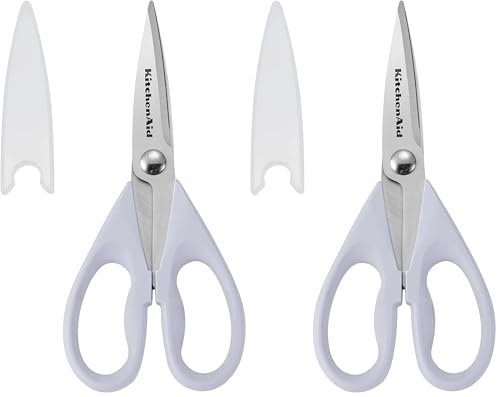 KitchenAid All-Purpose Kitchen Shears - Stainless Steel, Soft Grip Handle, 2-Pack