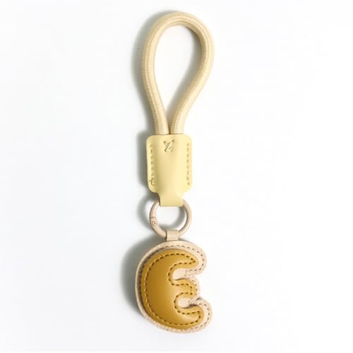 Fizzlup 3D Bubble Letter Keychain - Trendy PU Leather Charm
