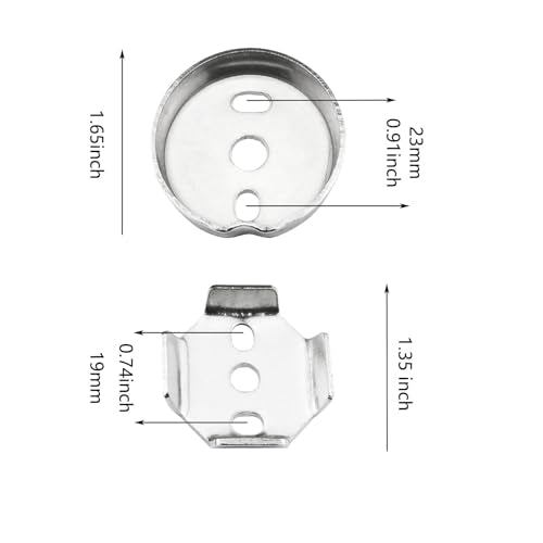 Stainless Steel Towel Bar Replacement Parts Kit for Wall-Mounted Bathroom Hardware