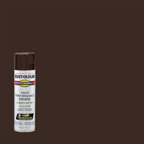 Rust-Oleum Professional High Performance Gloss Dark Brown Spray Paint 15oz Pack of 1