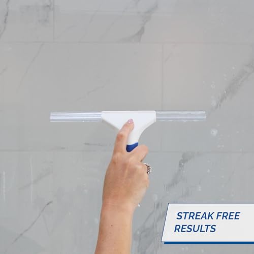 Unger 10" Shower Squeegee with Non-Slip Grip - Streak Free Cleaning