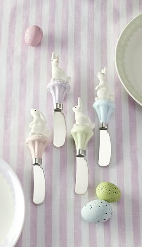 Oneida Bunny Hop 4-Piece Cheese Spreader Set - Multicolor