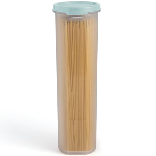 SIGNORA WARE Tall Spaghetti Pasta Container - Airtight Kitchen Storage, Sky Blue