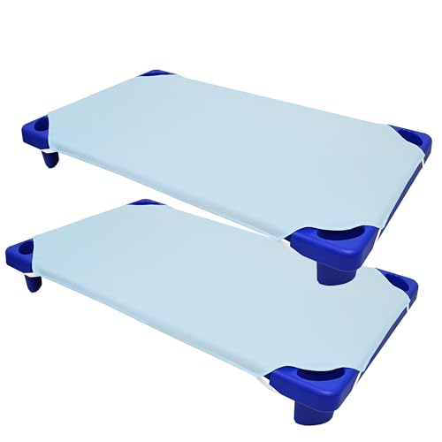 Toddler Cot Sheets 2-Pack 23" x 40" - Soft Microfiber for Daycare