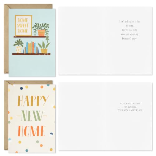 Hallmark Housewarming Cards Assorted 16-Pack with Envelopes - Welcome New Home
