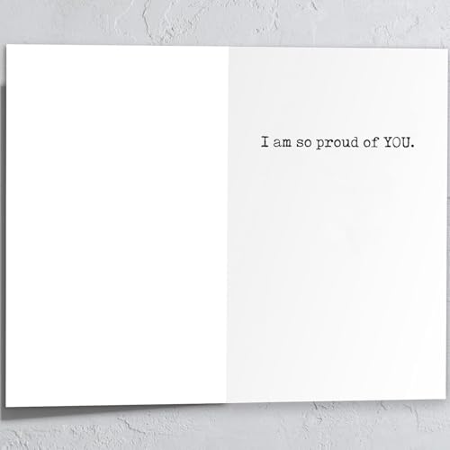 Proud of You Card - #3 Graduation & Celebration Greeting Card, Well Done Gift