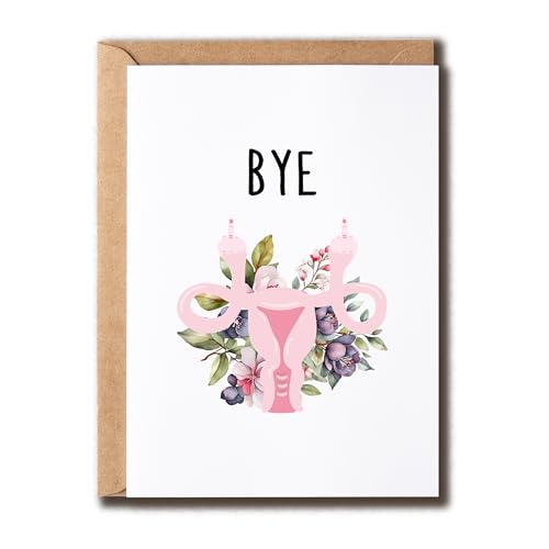 Funny Bye Uterus Card - Hysterectomy Get Well Soon Card