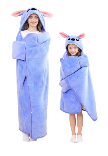 Mistletoe Unicorn Wearable Hooded Blanket, Warm Flannel Lamb Cape Shawl