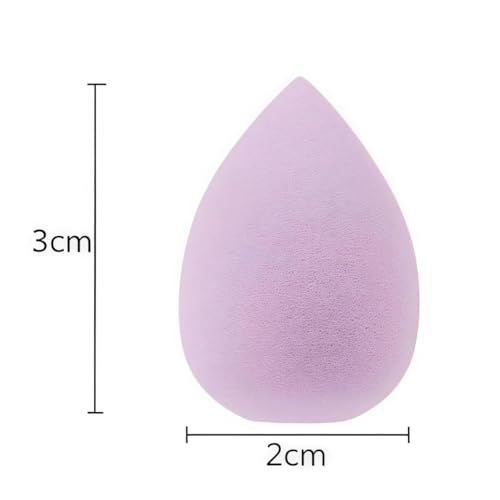 ZLmoue 12Pcs Purple Mini Makeup Sponge Set for Precise Blending