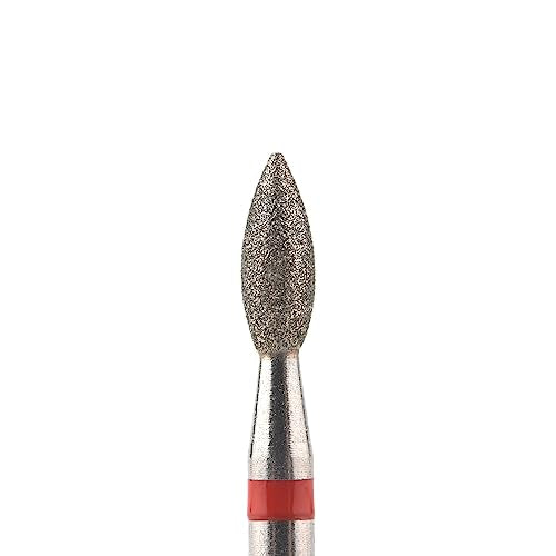 Rolabling Flame Diamond Nail Drill Bit - 3/32" Fine Grit Tungsten Steel Gel Remover