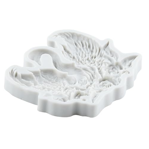 Lingzhi Swan Silicone Fondant Mold for Cake Decorating & Chocolate