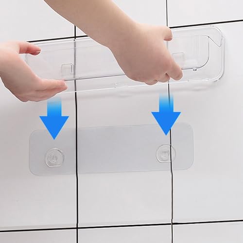 2 Pack Shower Caddy Adhesive Shelf - No Drill Wall Mount, 10.5x2.8 in