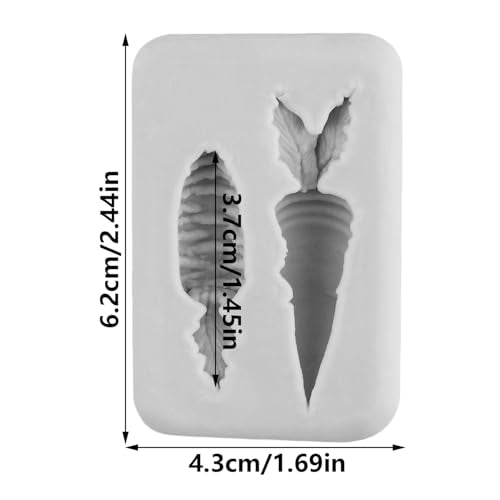 3D Easter Carrot Silicone Candy Mold for Baking & Decorating