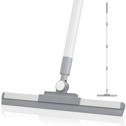 Nodirz 52" Floor Squeegee with 180° Rotating Head - White