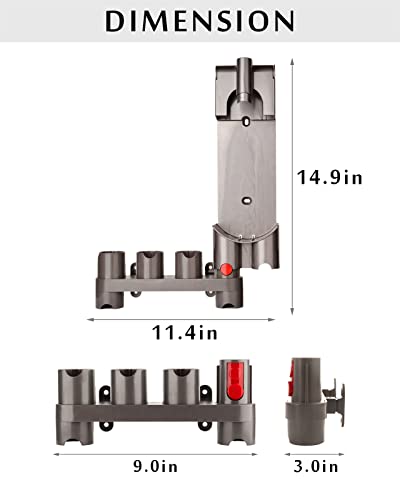 Dyson Vacuum Attachments Holder - Wall Mount for V15/V12/V11/V10