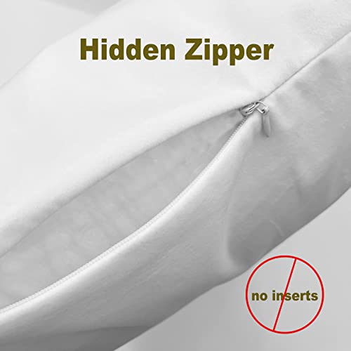 Burosev Reversible Pet Paw Pillow Cover - Funny Dog Lover Decor 12x20 Inch