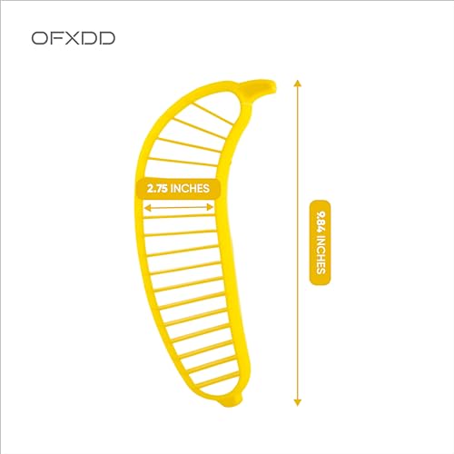 OFXDD Plastic Banana Slicer - Easy Cutter for Uniform Slices