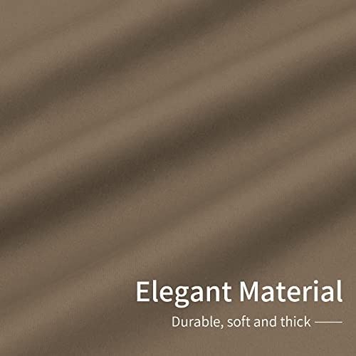 Easy-Going Blackout Curtains, Camel, 100x96 in, 1 Panel