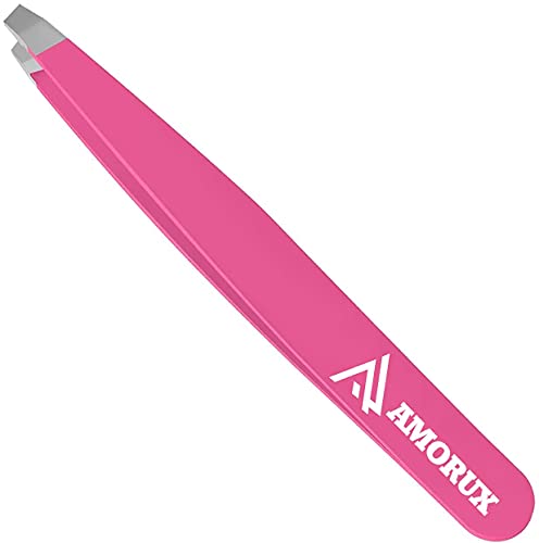 Professional Stainless Steel Eyebrow Tweezers for Facial Hair Removal