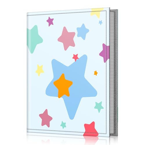 Fintie 4x6 Photo Album - Colorful Stars, 52 Pockets for Family