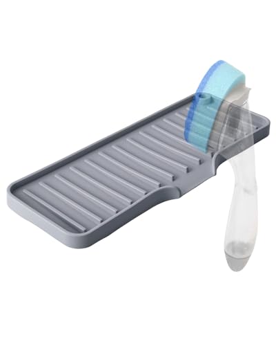 MyKEEPOW Gray Silicone Dish Wand Holder for Scotch-Brite
