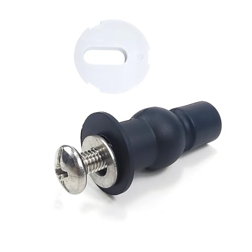 ECUDIS Universal Toilet Seat Hinges & Bolts - 4 Pack M6 Repair Kit