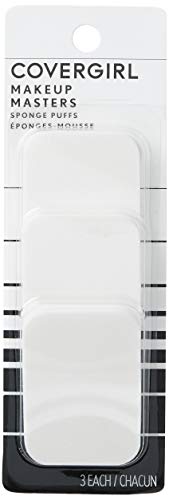 COVERGIRL Makeup Masters Sponge Puffs, 3 Count for Liquid and Powder