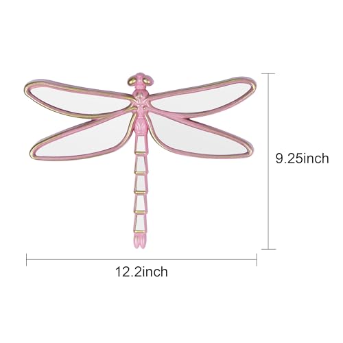 Dragonfly Wall Mirror with Mirrored Wings - 12.4 x 9.3 inches