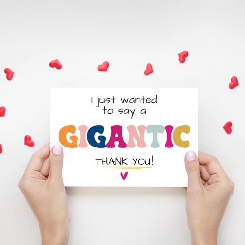 Gigantic Thank You Card for Friends, Family, and Teachers
