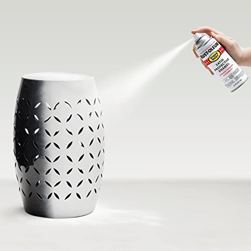 Rust-Oleum Satin White Spray Paint, 12 oz (Pack of 2) - Stops Rust